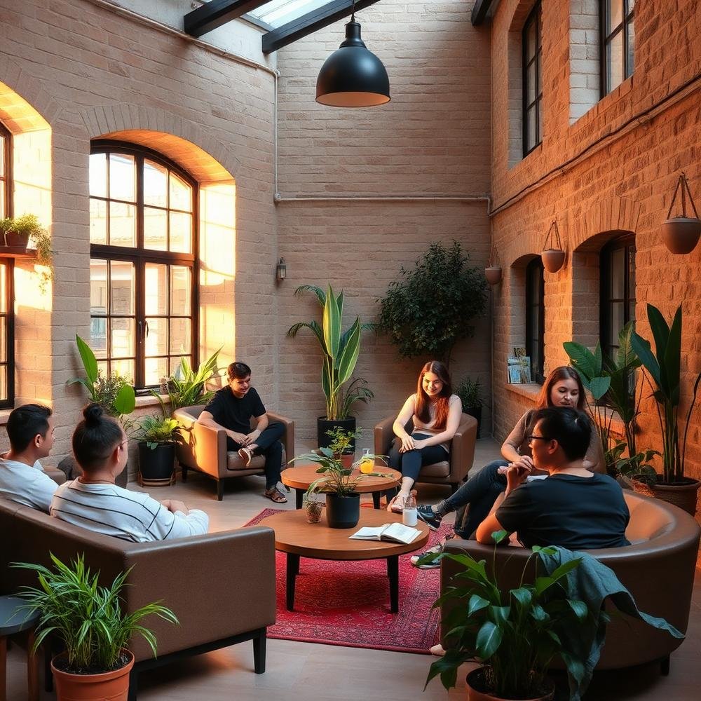 Hostel common area